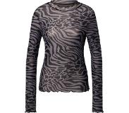 Urban Classics Long Sleeve Turtleneck Top Aop Mesh Harmaa L Nainen