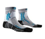 X-socks Run Speed Two Sukat, harmaa/musta 2022 EU 42-44 Juoksusukat
