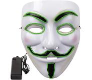 No name Anonymous Mask Led - Guy Fawkes / V For Vendetta - Valitse Väri Lime Green