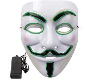 No name Anonymous Mask Led - Guy Fawkes / V For Vendetta - Valitse Väri Green