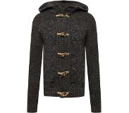 Petrol Industries Full Zip Sweater Musta S Mies