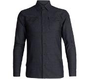Icebreaker Lodge Flannel Merino Long Sleeve Shirt Sort S