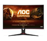 AOC 27" Näyttö Gaming C27G2ZE/BK 240Hz - musta - 1 ms AMD FreeSync Premium