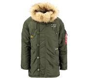 Alpha industries N3b Airborne Jacket Vihreä L Mies