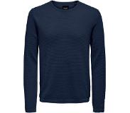 Only & Sons Panter Life 12 Struc Sweater Sininen 2XL Mies