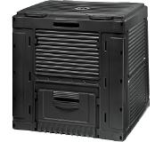 Keter E-Composter -kompostori pohjalla, 470 litraa, 79 x 79 x 79 cm, musta