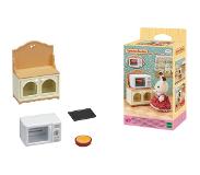 Sylvanian Families - Microwave Cabinet Play Set - 3 - 11 years - Beige