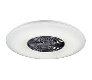 TRIO Visby LED kattotuuletin 75cm 60W 3000-6500K valkoinen starlight