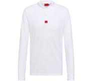 HUGO BOSS Long-sleeved slim-fit polo shirt with logo label