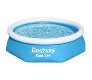Bestway Fast Set 244x61 Cm Round Inflatable Pool Sininen 1880 Liters