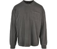 Urban Classics Pigment Dyed Pocket Sweatshirt Harmaa L Mies