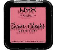 NYX Sweet Cheeks Blush Creamy Powder Blush Matte, Rose & Play