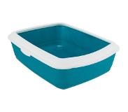 Trixie Classic Cat Litter Tray With Rim 37x15x47cm Petrol/Wh