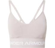 Under Armour - Women's Seamless Low Long Bra - Urheilurintaliivi L, vaaleanpunainen