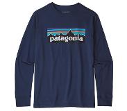 Patagonia Graphic Organic Long Sleeve T-Shirt p / 6 logo classic navy Koko XL
