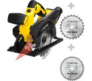 Trotec Akku-käsipyörösaha PCSS 10-20V + pyörösahanteräsetit puulle Ø 150 mm (24 + 40 sahahammasta)
