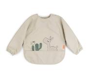 Done by Deer - Lalee 6-18 m Sleeved Bib Sand - One Size - Beige