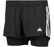 Adidas Pacer 3-Stripes Woven Two-in-One Shorts