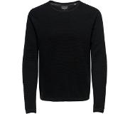 Only & Sons Panter Life 12 Struc Sweater Musta XL Mies
