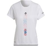 Adidas Agravic T-paita Polkujuoksu Naiset, valkoinen M 2022 Lyhythihaiset juoksupaidat