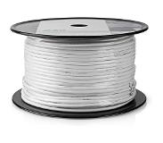 Nedis Koaksiaalikaapelikela | RG59U | 75 Ohm | Tuplasuojattu | ECA | 25.0 m | Antenni | PVC | Valkoinen | Pakkaus