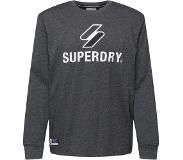 Superdry Code Logo Apq Long Sleeve T-shirt Harmaa S Mies
