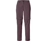 Vaude - Women's Skomer Zip Off Pants II - Zip-off housut 42 - Regular, black