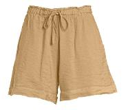 Deha - Women's Shiny Satin Shorts - Shortsit XL, beige
