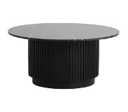 Nordal Erie coffee table - black Ø90cm