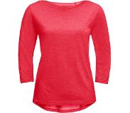 Jack Wolfskin Coral Coast 3/4 T-paita Naiset, punainen XL 2022 Pitkähihaiset T-paidat