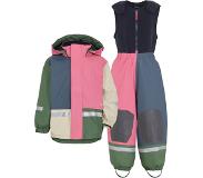 Didriksons Lapsi - Boardman Kids Rain Set Sweet Pink - 130 cm (7-8 Years) - Pink