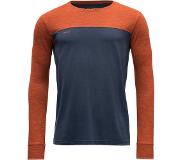 Devold Norang LS Shirt Men, harmaa/oranssi XXL 2023 Pitkähihaiset aluspaidat