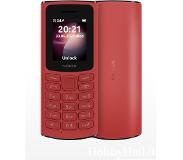 Nokia 105 4G Dual-SIM -peruspuhelin, punaine