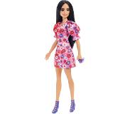 Barbie Fashionistas Muotinukke Color Block Floral Dress