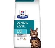 Hill's Pet Nutrition Feline t/d Dental Care - kana - säästöpakkaus: 2 x 3 kg