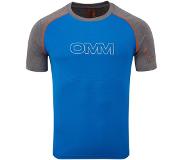 OMM Flow Lyhythihainen T-paita Miehet, sininen/harmaa 2022 S Juoksupaidat