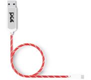PAC LatausjohtoLightning 1m Punainen LED Valo
