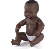 Miniland African Newborn Doll 40 Cm Ruskea