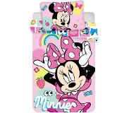Disney Minnie Pink Square Baby -pussilakanasetti, 100 x 135 cm + 1 tyynyliina 40 x 60 cm