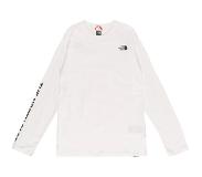 The North Face - Youth L/S Simple Dome Tee - Longsleeve L, valkoinen