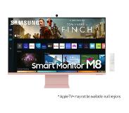 Samsung S32BM80PUU 81,3 cm (32') 3840 x 2160 pikseliä 4K Ultra HD Vaaleanpunainen, Valkoinen (LS32BM80PUUXEN)
