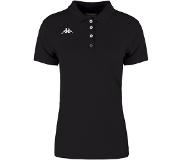 Kappa Menata Short Sleeve Polo Shirt Musta M Nainen