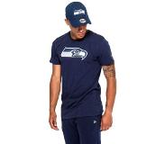 New Era Seattle Seahawks Team Logo Short Sleeve T-shirt Sininen L Mies