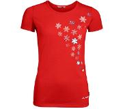 Vaude Skomer Print T-paita Naiset, punainen EU 38 | S 2021 Lyhythihaiset urheilupaidat