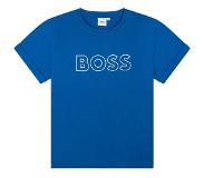 Hugo Boss Kids' T-shirt in cotton jersey with transparent 3D logo