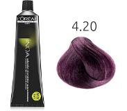 L'Oréal Hiusvärit ja -sävyt Inoa Inoa hiusväri 4.20 Keskiruskea intensiivinen violetti 60 ml