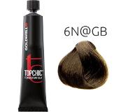 Goldwell Color Topchic @Elumenated Shades Permanent Hair Color 6N@GB Tummanvaalea Elumenated kullanruskea 60 ml