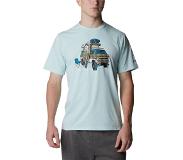 Columbia Sun Trek Graphic Short Sleeve T-shirt Sininen M Mies