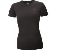 Stoic - Women's Merino150 HeladagenSt. T-Shirt slim - Merinovillapaita 40, musta/oliivinvihreä