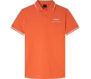 Hackett Amr Jacquard Tipped Short Sleeve Polo Oranssi S Mies